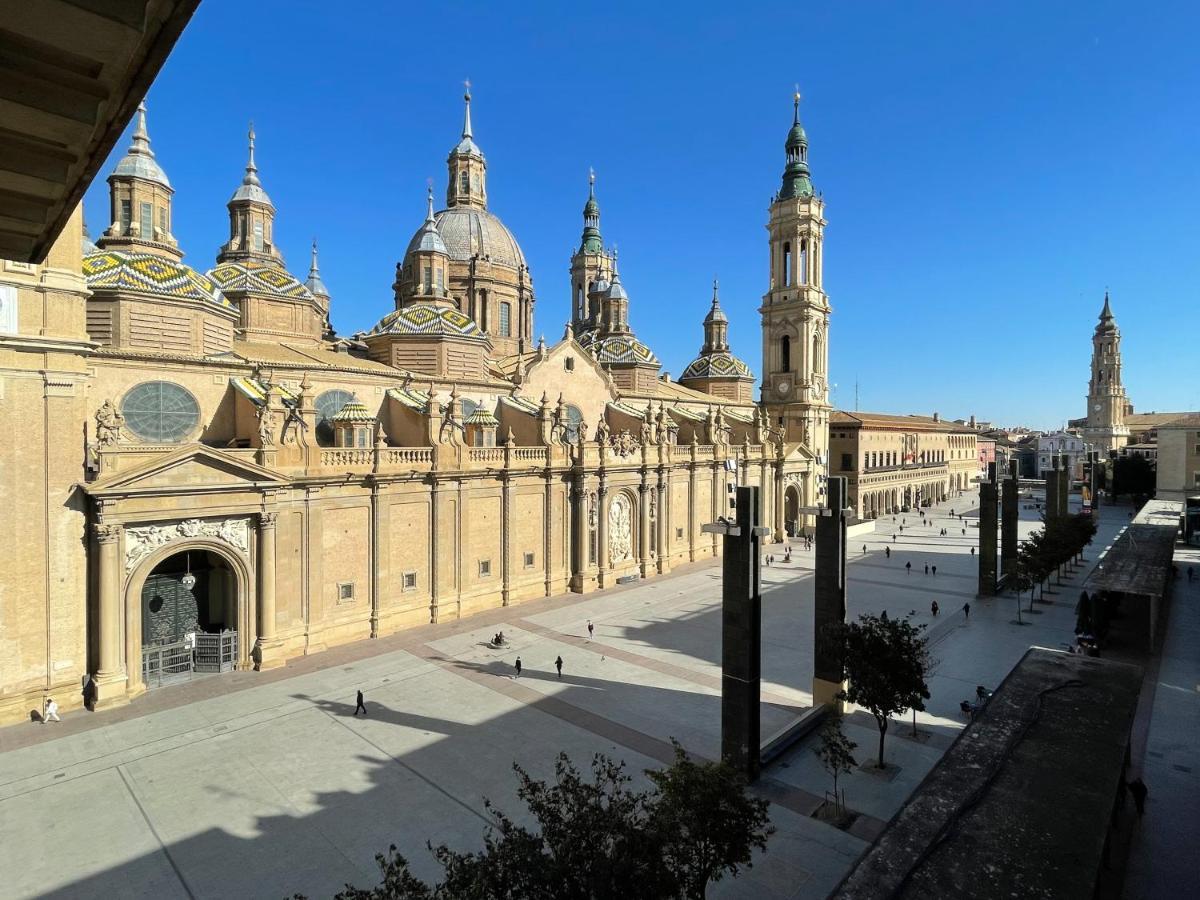 사라고사 Az El Balcon A La Basilica II - Vistas Inmejorables A La Basilica Del Pilar! 아파트 외부 사진